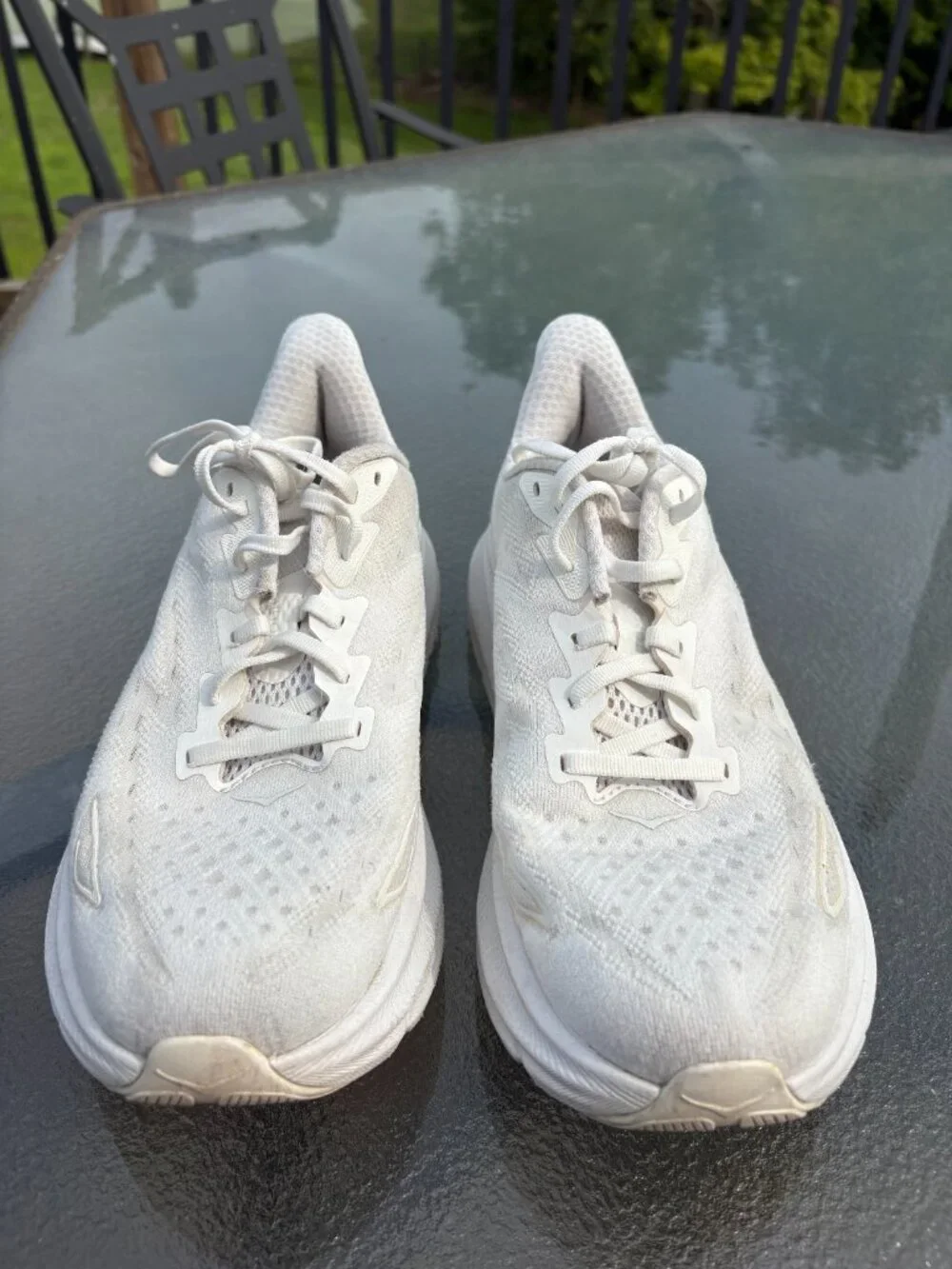 Hoka One One Clifton 9 Women's Size 8.5B (Medium) Running/Walking Shoes White